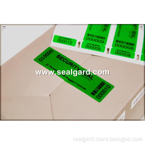 tamper evident void label
